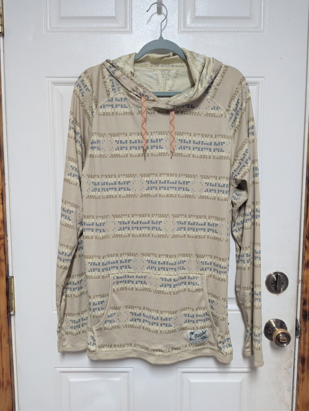 Howler Bros Loggerhead Hoodie Mens Large Aztec Performance Light Stretch